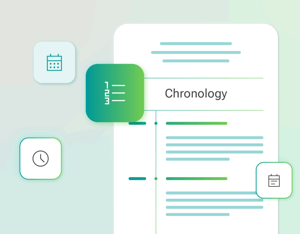 Understanding chronologies in medico-legal contexts